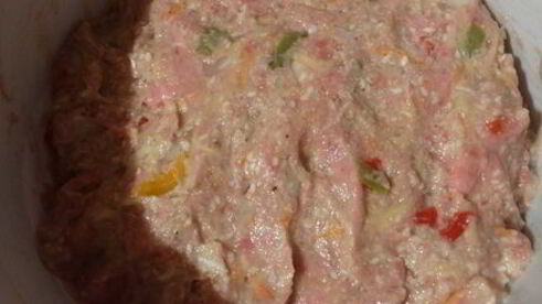 фрикадельки с овощами и кунжутом