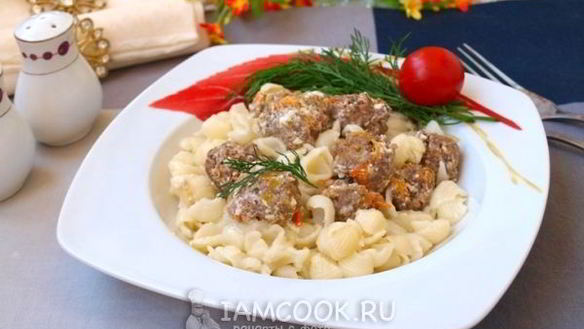 Рецепт Фрикадельки в сливочном соусе