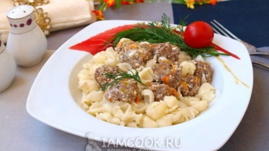 Рецепт фрикадельки в сливочном соусе