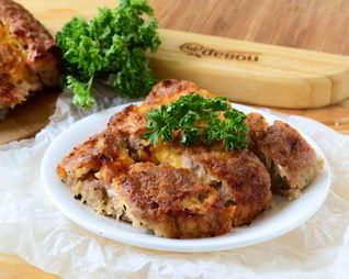 Сытные фрикаделины с начинкой