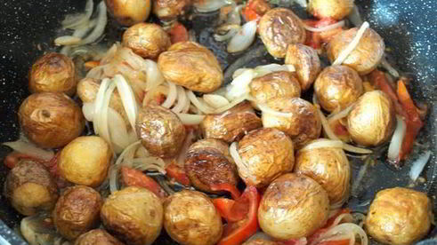 гарнир из молодого картофеля