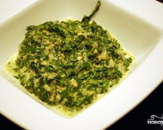 Гарнир из шпината