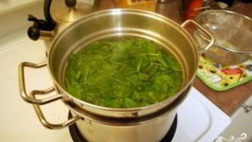 гарнир из шпината