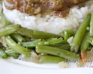 Гарнир из стручковой фасоли