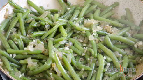 гарнир из стручковой фасоли