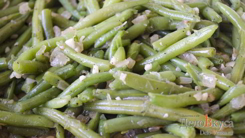 гарнир из стручковой фасоли