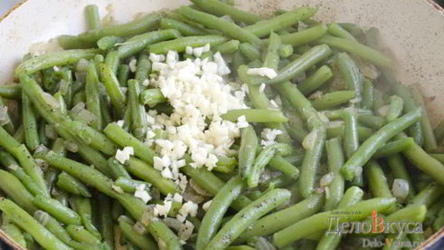 гарнир из стручковой фасоли