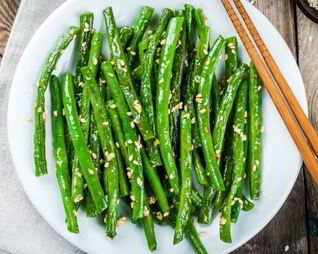 Гарнир из свежей стручковой фасоли