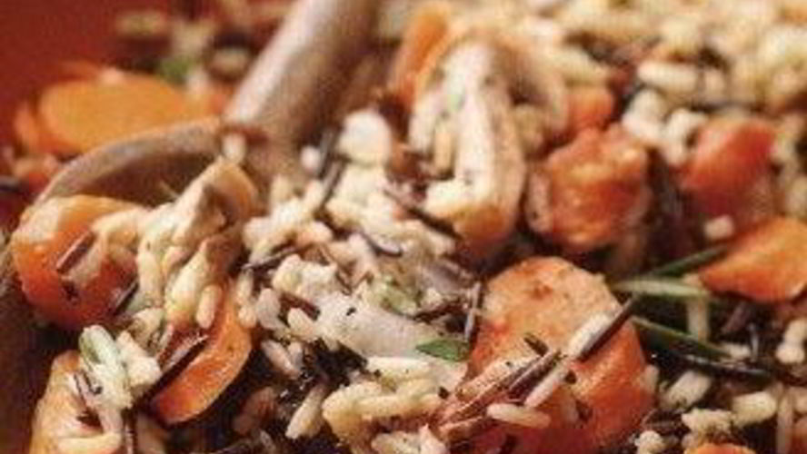 Рецепт ароматный рис с овощами