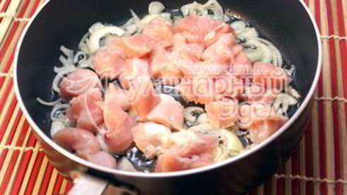 чечевица с курицей