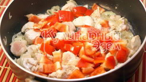 чечевица с курицей