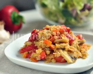 Чечевица с овощами