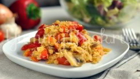 чечевица с овощами