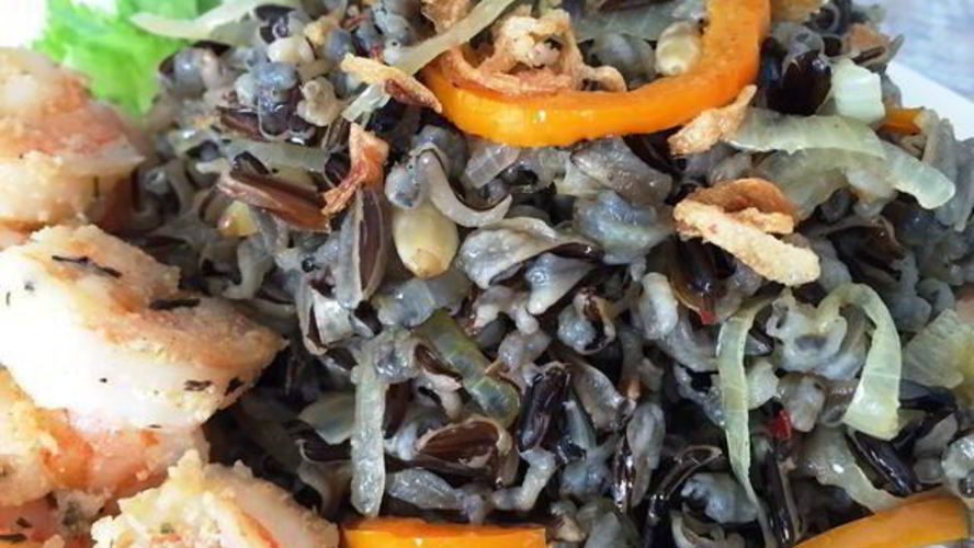 Рецепт дикого риса с овощами