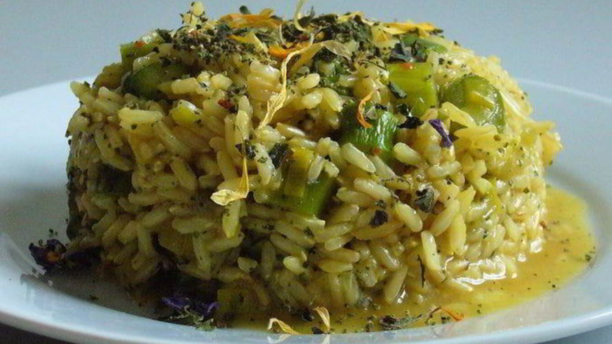 Рецепт горчичный рис со спаржей и пореем все дело в травках