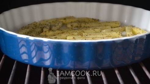 картофель фри в духовке без масла