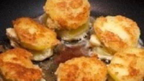 картофель и сыр с плесенью