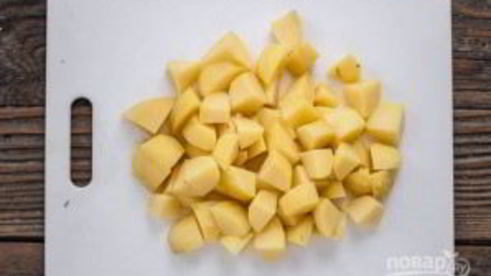 картофель с чесноком