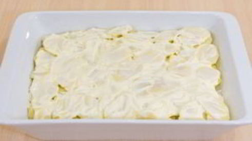 картофель с грибами и фаршем