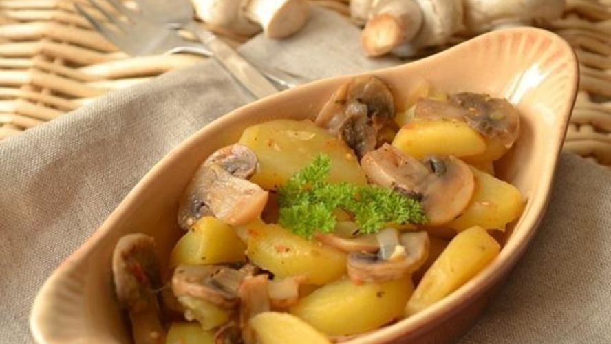 Рецепт картофель с грибами в рукаве