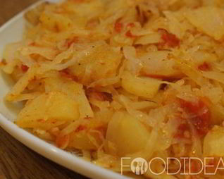 Картофель с капустой