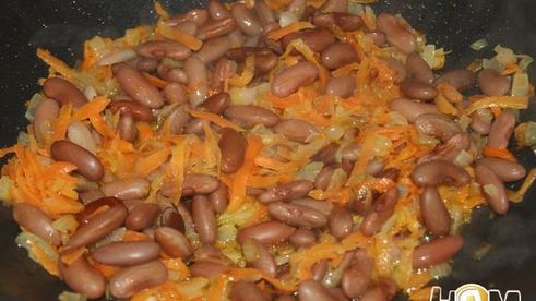 картофель с охотничьими колбасками