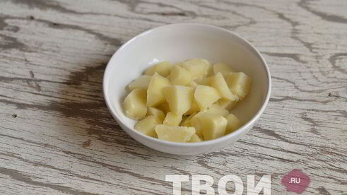 картофель с тыквой под сырным соусом