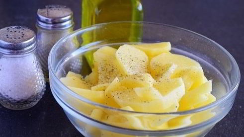 картофель с вешенками
