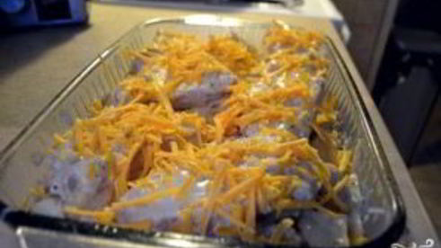 картофель со свининой и сыром в духовке