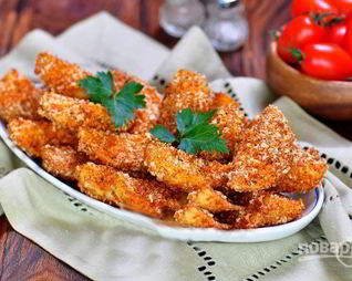 Картофель в сырной панировке