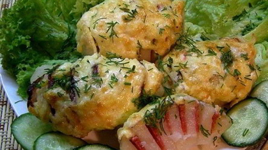 Рецепт картошка с колбасой и сыром в духовке