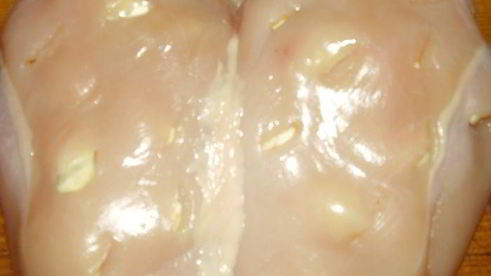 картошка с куриной грудкой , зеленью и пряными травами