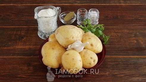 картошка с майонезом и чесноком в духовке