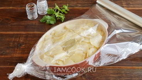 картошка с майонезом и чесноком в духовке