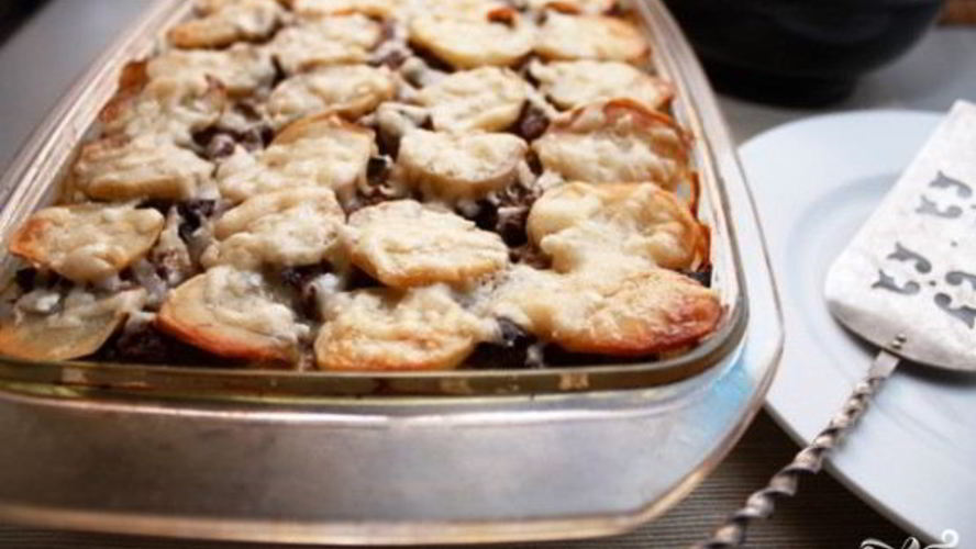 Рецепт картошка с мясом в духовке