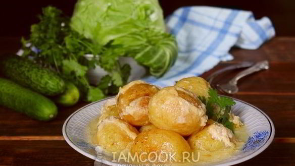 Рецепт Картошка в молоке в духовке