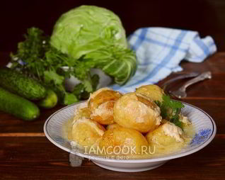 Картошка в молоке в духовке