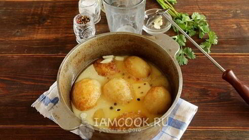 картошка в молоке в духовке