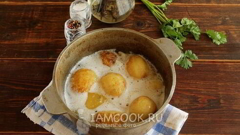 картошка в молоке в духовке