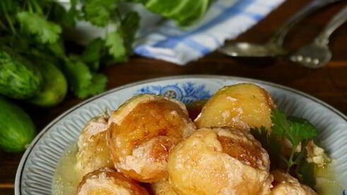 картошка в молоке в духовке