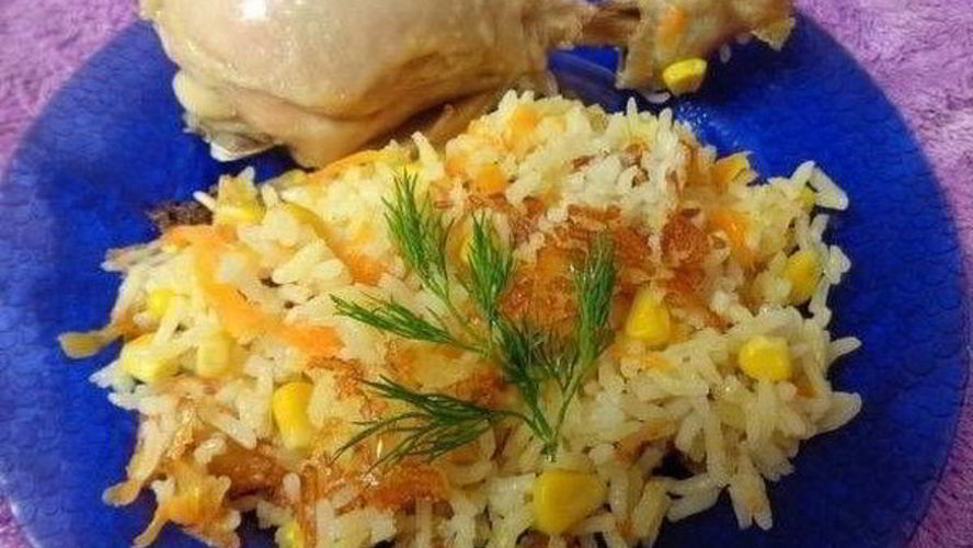 Рецепт ленивый рис с куриными ножками в духовке