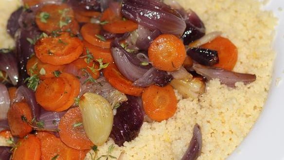 Рецепт Лимонный кускус с запеченными овощами