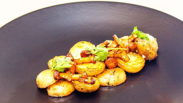 Рецепт Мини-картофель с лисичками