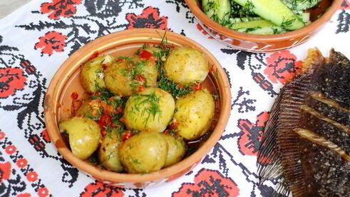 молодой картофель по-кончаловски