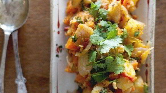 Рецепт Остро-пряный картофель с морковью