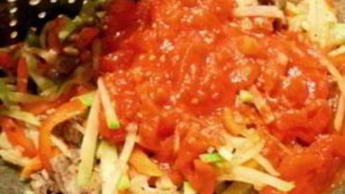 рассыпчатый рис с подливой