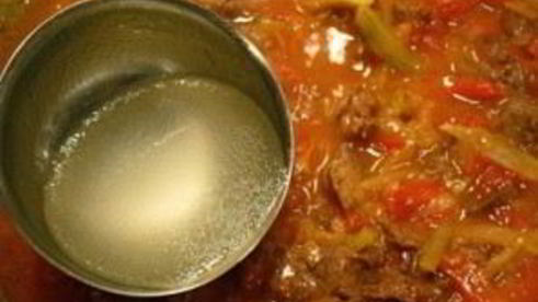 рассыпчатый рис с подливой