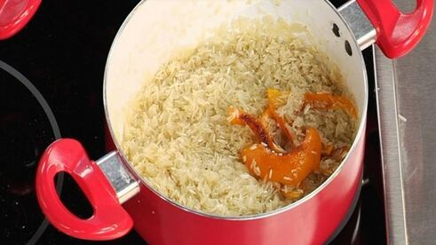 рис басмати с апельсиновой цедрой