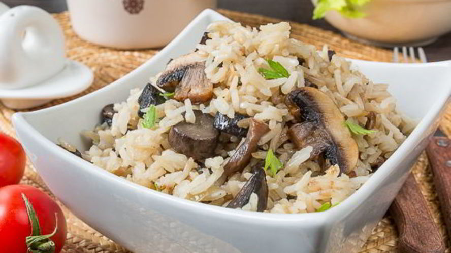 Рецепт рис басмати с грибами