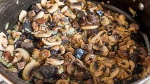 рис басмати с грибами